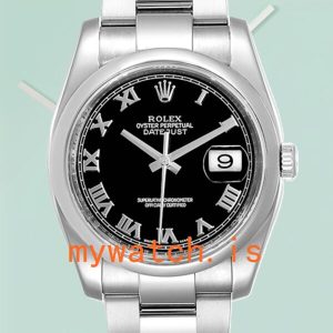 Rolex Datejust 116200BKRO 36mm Men’s Black Dial Stainless Steel: A Timeless Classic