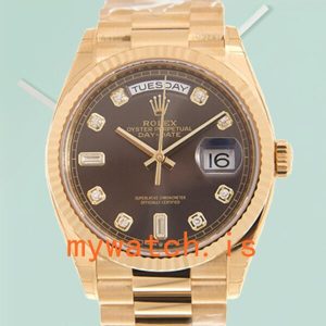 Rolex Day-Date 36mm M128238-0022 Unisex Gold-Tone: Genuine vs. Replica Analysis