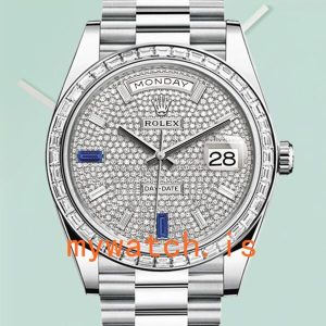 Rolex Day-Date Men’s m228396tbr-0021 40mm Diamond Bezel: Genuine vs. Replica