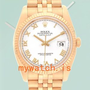 Rolex Datejust 116238 Mens 36mm Gold-tone Stainless Steel: A Timeless Classic