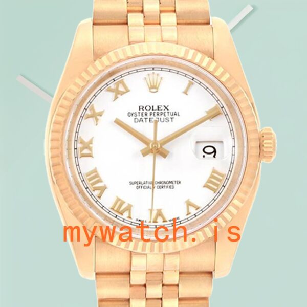 Rolex Datejust 116238 Mens 36mm Gold-tone Stainless Steel: A Timeless Classic